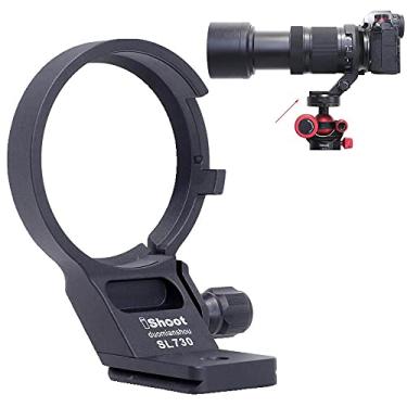 Imagem de iShoot Anel de montagem de tripé de colar de lente compatível com Panasonic Lumix S 70-300 f/4.5-5.6 Macro OIS, suporte de lente inferior do suporte é Arca-Swiss Fit Camera placa de liberação rápida