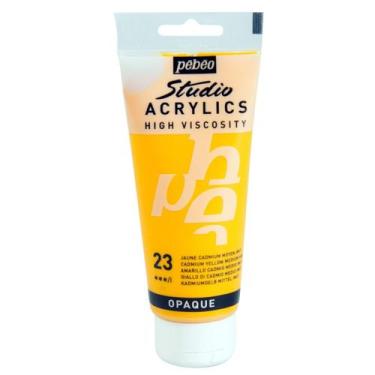Imagem de Tinta Acrílica Pébéo 100ml 23 Cad Yellow Medium