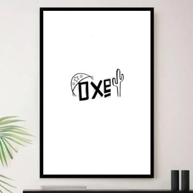 Imagem de Genérico, Quadro Oxente Cacto Nordeste Lampião Decorativo A4 23x33cm