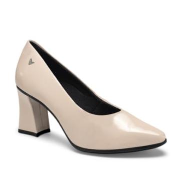 Imagem de Sapato Scarpin Salto Alto Mississipi Moda - Bege
