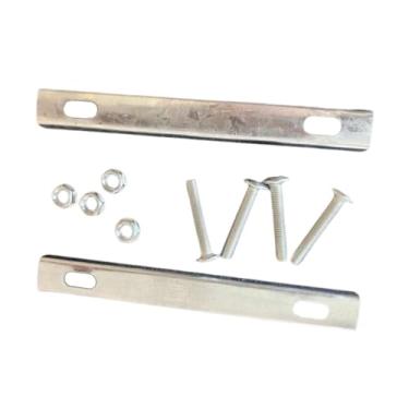 Imagem de RNXRZANK Kits de Fixação de Cesto Traseiro de Bicicleta de Ferro, Juntas Fixas, Parafusos E Porcas de Fixação Práticos, Leves E Resistentes, 2pcs juntas fixas