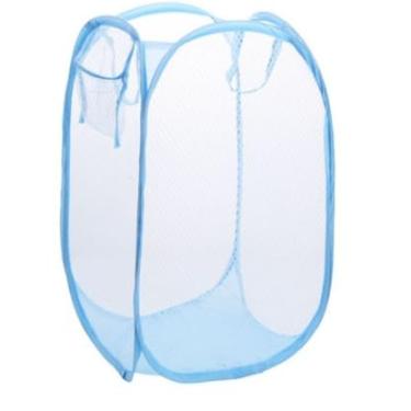 Imagem de Cesto Organizador Dobrável para Roupas e Brinquedos - Caixa Multiuso para Quarto, Cozinha e Casa - Prático e Leve (40x30x50cm, Cores Variadas)