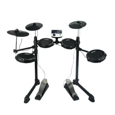 Imagem de Bateria Eletrônica Digital MXT, 4 Pads de Bateria, 3 Pratos, Módulo de Som, Pedais, Preta