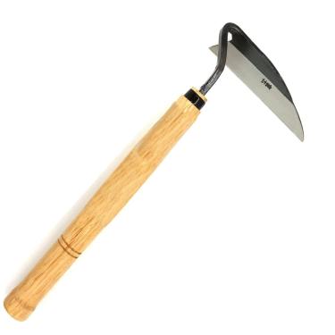 Imagem de Elegital Ferramenta de jardim japonesa Kana Hoe 217 - A enxada manual/foice é perfeita para capinar e cultivar. A borda da lâmina é muito afiada. (canhoto)