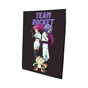 Imagem de P-Pokémon R-Rocket Team Vintage Posters Sticky Vintage Room Home Bar C