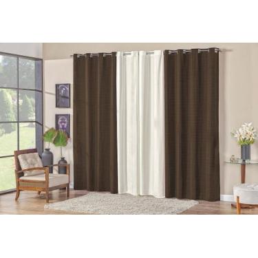 Imagem de Cortina Monet - Casa Artuz, 3m, Tabaco