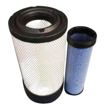 Imagem de Conjunto de filtros de ar X770689 Filtro de ar interno externo compatível com Atlas Copco 3222188131 3222188132 / Ammann TCD 3.6 L4 / Dynapac