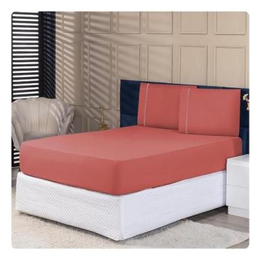 Imagem de Jogo de Lençol Micropercal King 400 Fios 3pças - Shop CasaNobre, Verme