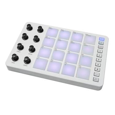 Imagem de summina Controlador Midi Strike Pad Tambor Rgb Retroiluminação Teclado Conexão Bt Baixa Latência 16 Pads 8 Botões Atribuíveis Repetição De Notas Portátil