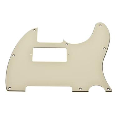 Imagem de Dopro 8 Hole Tele Guitar Humbucker Pick Guard para para-lama dos EUA/Mexicano Telecaster envelhecido branco 3 camadas