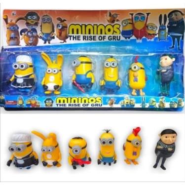 Imagem de Brinquedo Kit 6 Bonecos Minions Meu Malvado Favorito Presente - Sobera