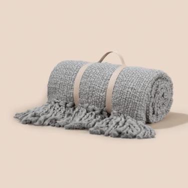 Imagem de Manta 2,20m x 80cm Altenburg Haus Aconchego Cinza Metrópole