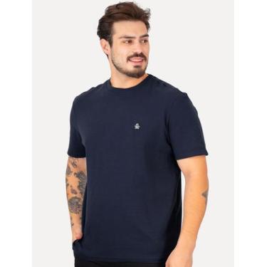 Imagem de Camiseta Original Penguin Masculina Piquet Patch Azul Marinho, L/G