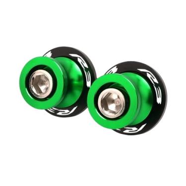 Imagem de jininshengxindianzi Compatible With R3 R7 R25 1999-2022 YZF-R3 YZF-R25 YZF-R7 CNC Swingarm Spools Sliders Stand Screws M6 Bolts Motorcycle Accessories(R3 Green)
