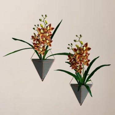 Imagem de Pacote com 3 Flores de Orquídea Dançante Artificial para Composição Mo