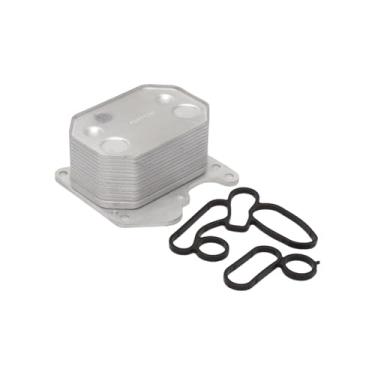 Imagem de A ABSOPRO Resfriador de óleo do motor para Ford Transit MK7 MK8 2.2 TDCi 2006-2018 Refrigerador de óleo de transmissão com vedações O-ring No.2007522 Liga de alumínio