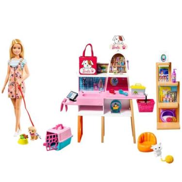 Imagem de Barbie Conjunto de Brinquedo Loja de Animais para crianças a partir de 3 anos