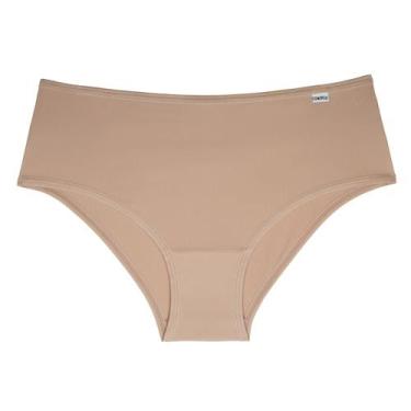 Imagem de Kit 2 Calcinhas Cavadas DelRio 50509 Microfibra, Nude, Preto, M