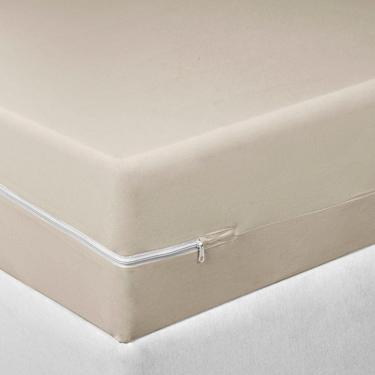 Imagem de Capa Colchão Tecebem Casal Malha 100% Algodão Nice 138mx188mx30cm Trigo