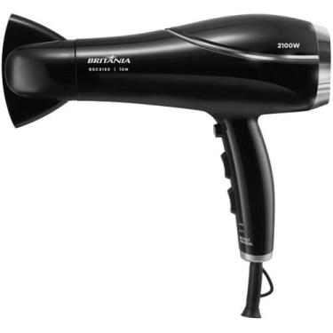 Imagem de Secador de Cabelos Britânia BSC2150 2100W Preto e fumê Bivolt, Preto, 