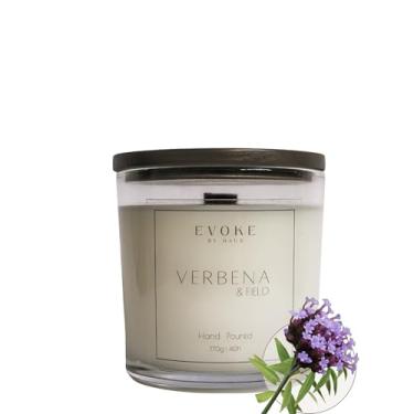 Imagem de Vela Perfumada Artesanal - EVOKE BY HAUS - Verbena & Field - Coleção Atelier Nature | Verbena, Jasmim, Cedro | Cera Vegetal Premium de Coco e Palma | Pavio de Madeira | 170g
