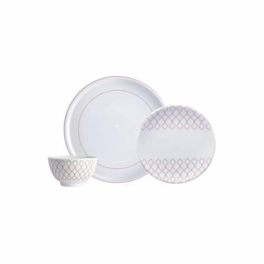 Imagem de Serviço de 18 Peças com Bowl em Porcelana, Decoração Jericoacoara, Porcelana Schmidt