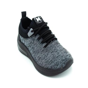 Imagem de Tênis Infantil Led Menino Molekinho 2848.203 - Cinza E Preto-Masculino