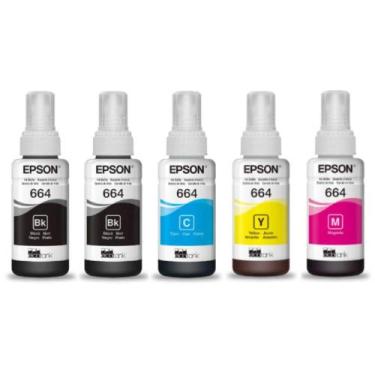 Imagem de Kit 5 Tinta L455 T664 L375 L365 L395 L396 L355 L300 L220 Original