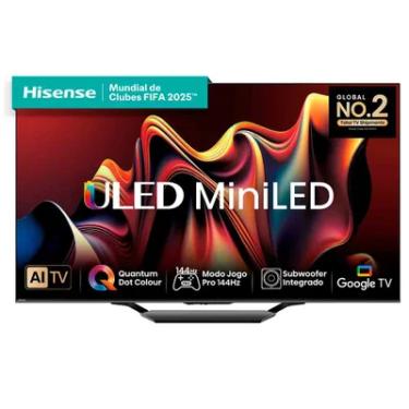 Imagem de Smart Tv Hisense QLED Mini Uhd 4k 55 " Frequência 144 Hz E Wi-fi - 55u75lua
