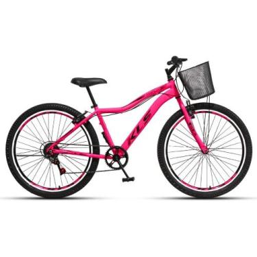 Imagem de Bicicleta Aro 26 Alumínio Kls Sport Gold V-Brake Mono 7V Feminina, Ros