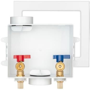 Imagem de (1 pacote) Caixa de tomada de máquina de lavar Lidertik CPVC 1/5.1 cm, entrada 1/5.1 cm CPVC encaixe de tubo x saída 3/10.2 cm rosca macho LI-XYJH-540