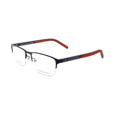 Imagem de Óculos de Grau Tommy Hilfiger Th 1577/f/57 Azul Fosco