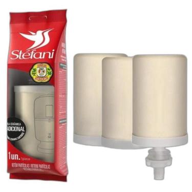 Imagem de Kit 3 Velas Refis Filtro Barro Stéfani São João Tradicional