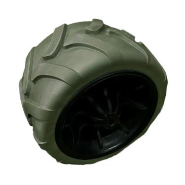 Imagem de KiBcsLic Roda Giratória Profissional de Alto Desempenho para Serviço Pesado em PU Sólido para Carrinho de Utilidades de Jardim, Praia E Acampamento Dobrável, Cinza Azul, Tamanho real