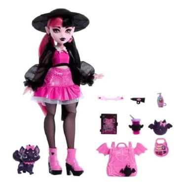 Imagem de Monster High Core Boneca Draculaura 25 Cm Novo Visual  Com Monster Pet e Acessorios - Mattel