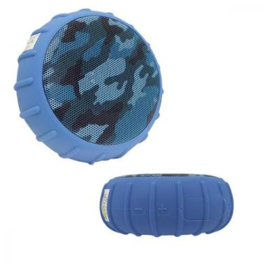 Imagem de Caixa De Som Bluetooth À Prova D'agua 5w Al-652 - Altomex, Azul