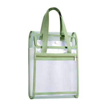 Imagem de shamjina Pasta de arquivo vertical organizador de documentos teste saco de armazenamento de papel 13 bolso tamanho carta a4 para recibos cartões postais, Verde