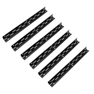 Imagem de HEVSTIL Pacote com 6 dobradiças longas dobráveis – Dobradiças de porta e janela de ferro resistente – Ideal para armários, caixas de joias, piano, projetos DIY – Inclui parafusos para fácil instalação