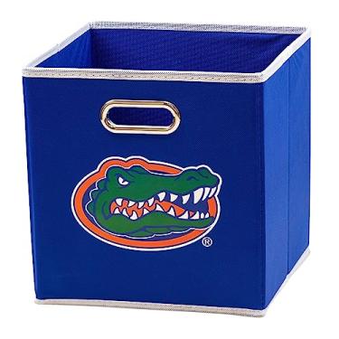 Imagem de Franklin Sports Cesto de armazenamento dobrável NCAA Florida Gators – Feito para caber em organizadores de prateleira de armazenamento – 26,7 cm x 26,6 cm