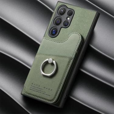 Imagem de Capa tipo carteira magnética com porta-cartões para Samsung Galaxy A54 5G (para Samsung Galaxy A54 5G/Verde)