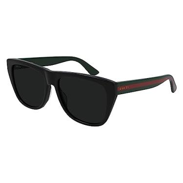 Imagem de Gucci Óculos De Sol Quadrados De Plástico Preto Gg 0926S 001, Lentes Cinza, Masculino