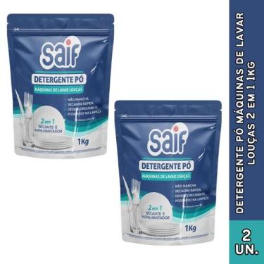 Imagem de Saif Detergente em Pó Para Máquina de Lavar Louças 1Kg, 2 unidades