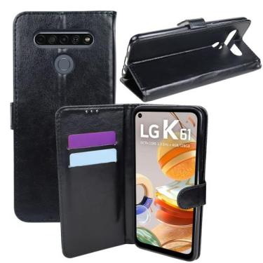 Imagem de Capa Carteira + Capa Emborrachada LG K61 LMQ630BAW 6.5 - Cell In Power