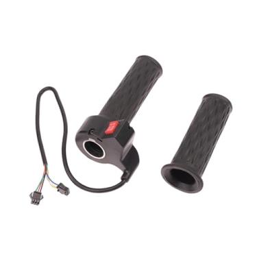 Imagem de Colaxi Acelerador de bicicleta elétrica Twist Grip com borracha antiderrapante profissional, fácil instalação, substituição resistente, alça de controle de