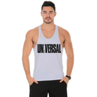 Imagem de Camiseta Regata Cavada Masculina Academia Treino Estampa Universal - M