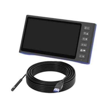 Imagem de Câmera Endoscópica Com Tela HD 1080P De 7'' E Cabo Rígido De Design Di