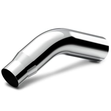 Imagem de LCGP Ponta De Escape De Cotovelo De 4", Tubo De Escape Cromado Galvanizado, Entrada De 4", Saída De 6", Comprimento De 23", Ponta De Escape Diesel Com Abertura