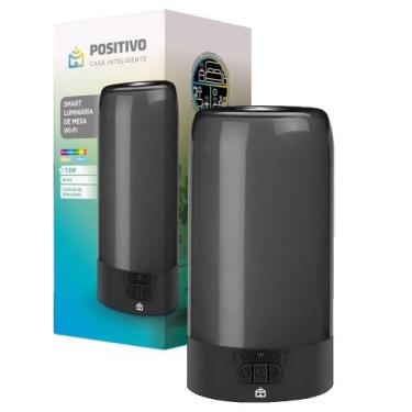 Imagem de Smart Luminária De Mesa Wi-fi Positivo Casa Inteligente 7,5W RGB 16Mil