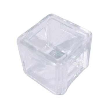 Imagem de predolo Caixa de Giz Transparente para Snooker PP, Suporte para Acessórios de Jogos Portáteis 20x20x20mm para Manutenção de Tacos de Sinuca, Recipiente Resist