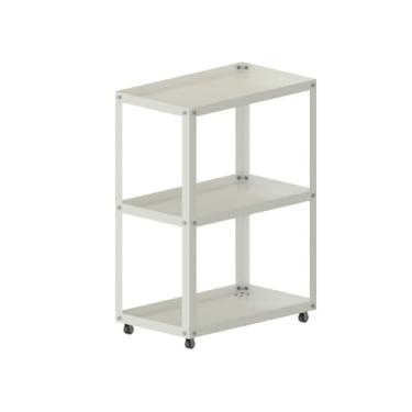 Imagem de Carrinho Auxiliar em Aço Suporte De Esmalte Estético Com Rodinhas(BRANCO)
